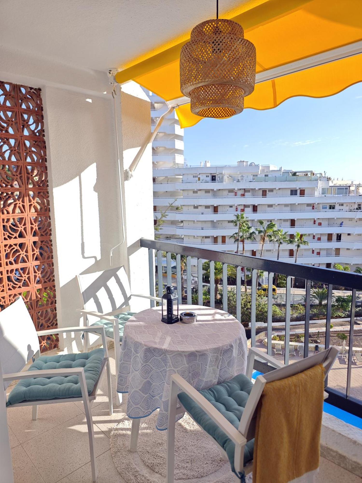 Blanco&Azul - Comfortable Ocean View Apartment Next To The Beach Playa de las Americas  Exteriör bild