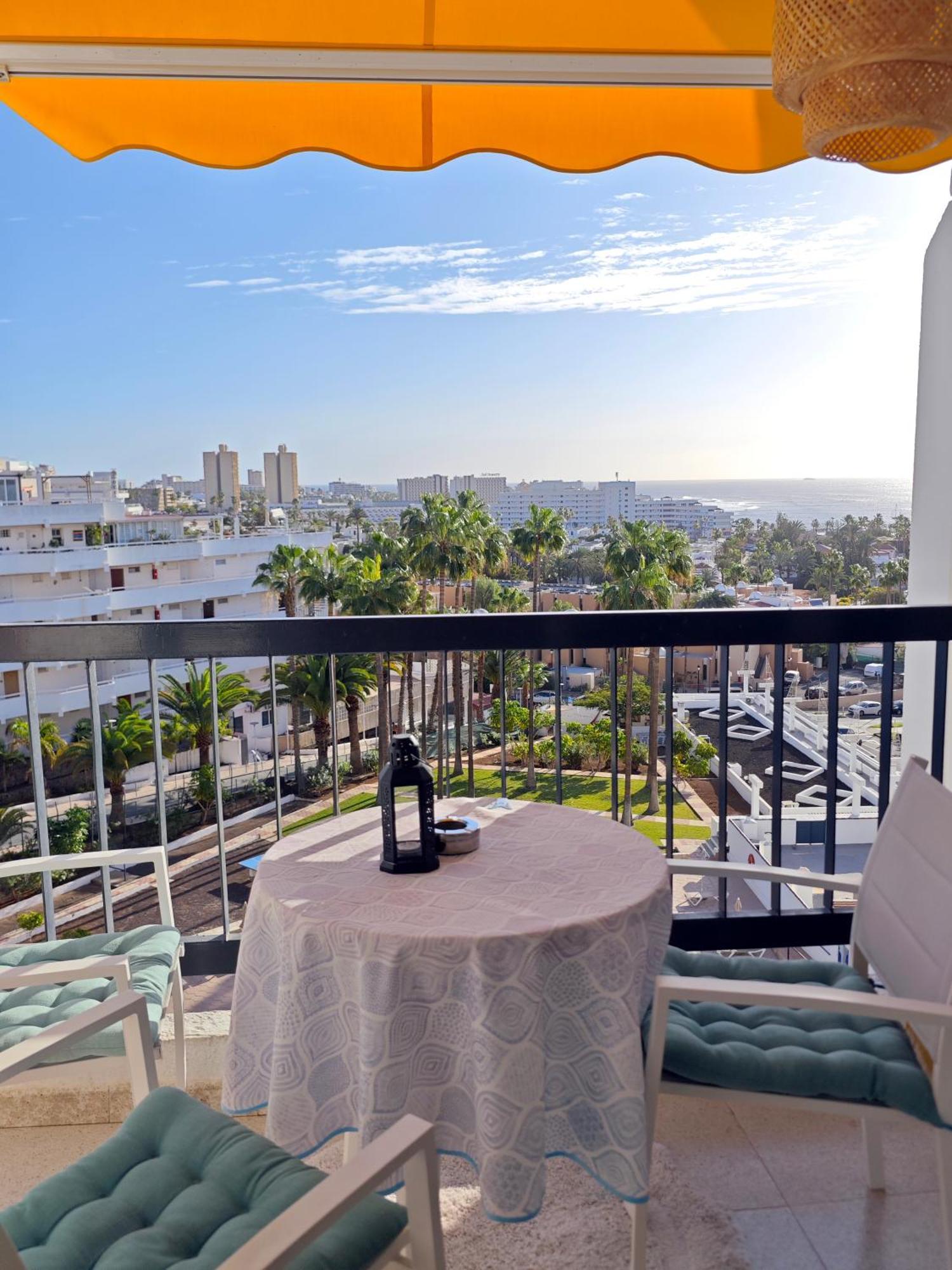 Blanco&Azul - Comfortable Ocean View Apartment Next To The Beach Playa de las Americas  Exteriör bild